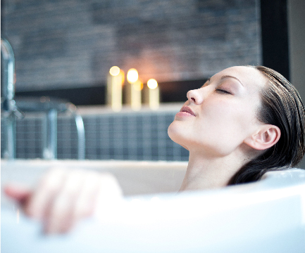 Silence in the bathroom